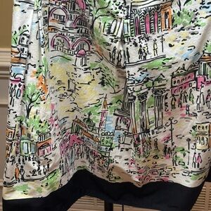 Talbots Multicolor Skater Skirt